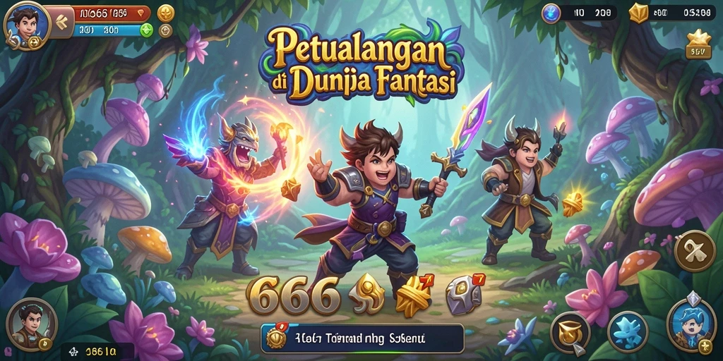 Tampilan gameplay 666I yang menegangkan dan penuh warna.