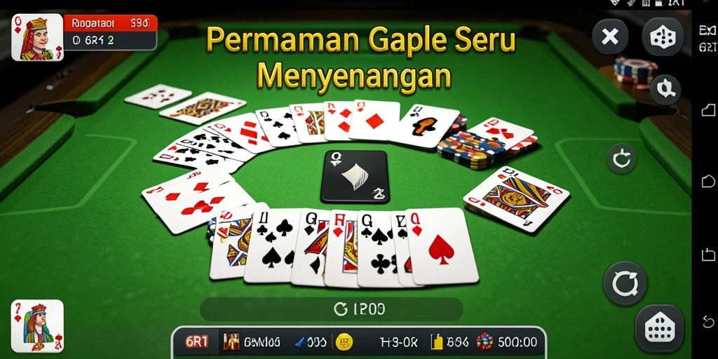 Tampilkan gameplay seru Gaple di 6RT.
