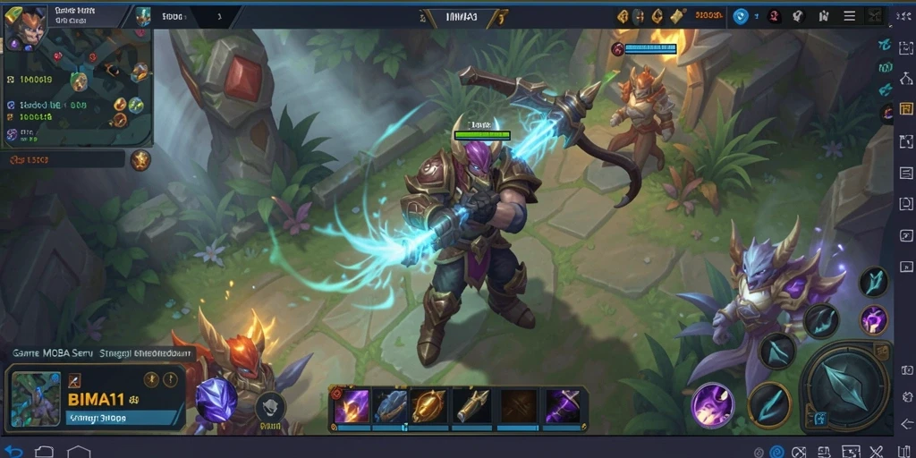 Screenshot gameplay BIMA11 menampilkan karakter dalam aksi seru.