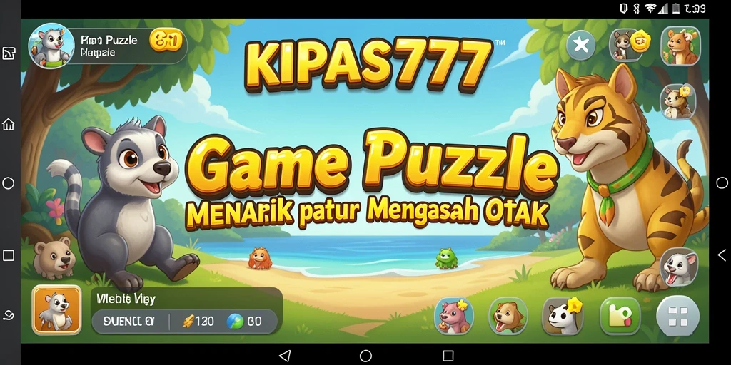 Tangkapan layar utama KIPAS777 menampilkan gameplay Puzzle yang menantang dan seru.