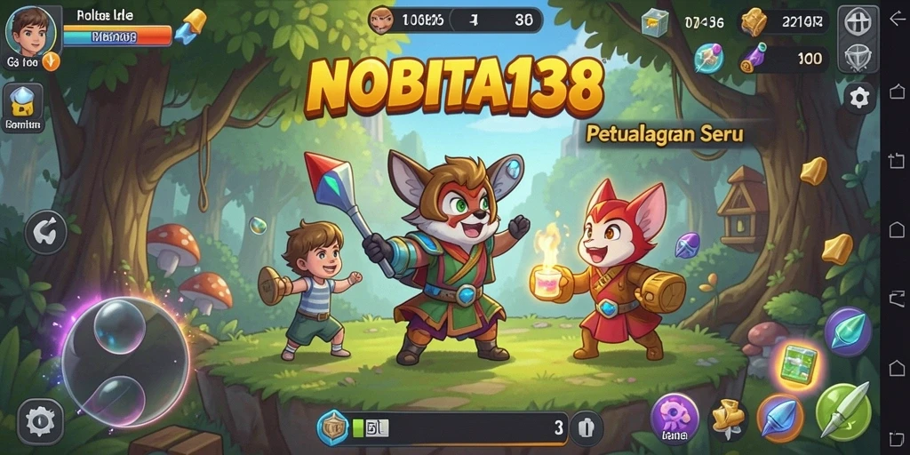 Screenshot NOBITA138 menunjukkan gameplay yang menarik dan interaktif.
