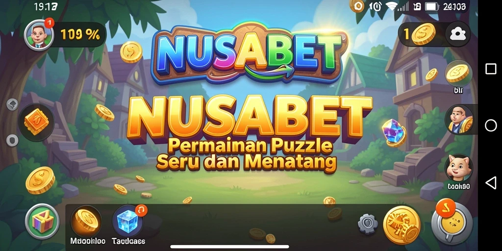 Tampilan gameplay seru NUSABET dengan berbagai tantangan puzzle.