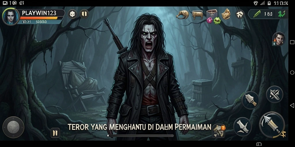 Menampilkan gameplay seram yang mendebarkan di PLAYWIN123.