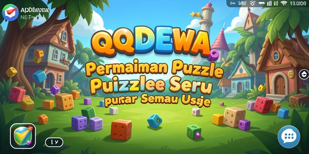 Screenshot gameplay QQDEWA menampilkan puzzle yang menantang dan desain yang menarik.