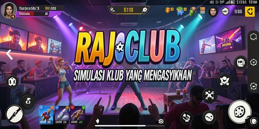 Screenshot RAJACLUB menampilkan aktivitas pengelolaan klub yang seru.