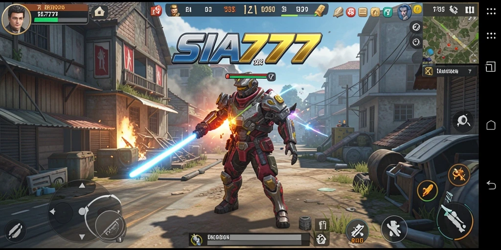 Tangkapan layar SIA777 menampilkan gameplay yang seru dan menantang.