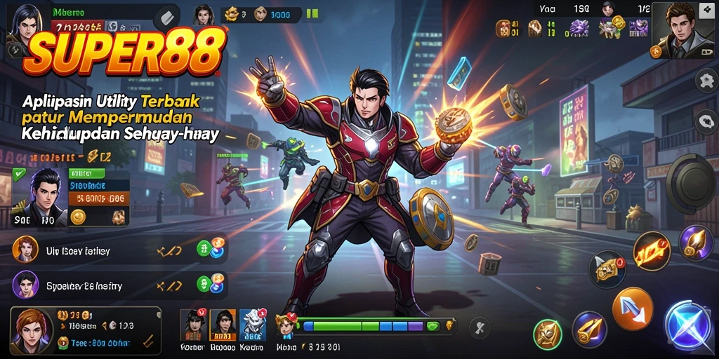 Tampilan antarmuka SUPER88 yang mudah digunakan dan menarik.