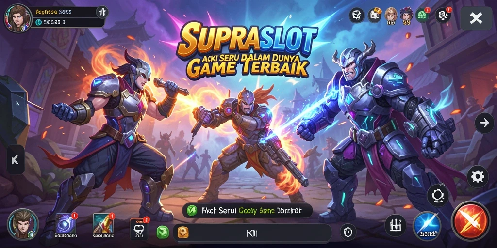 Tampilan gameplay <strong>SUPRASLOT</strong> menampilkan aksi seru dan grafis memukau.