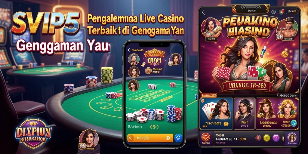 Tampilan gameplay Live Casino yang menarik dalam SVIP5.
