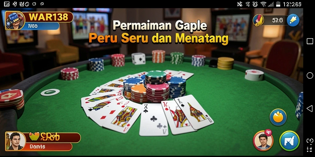 Tampilan gameplay seru Gaple di WAR138.
